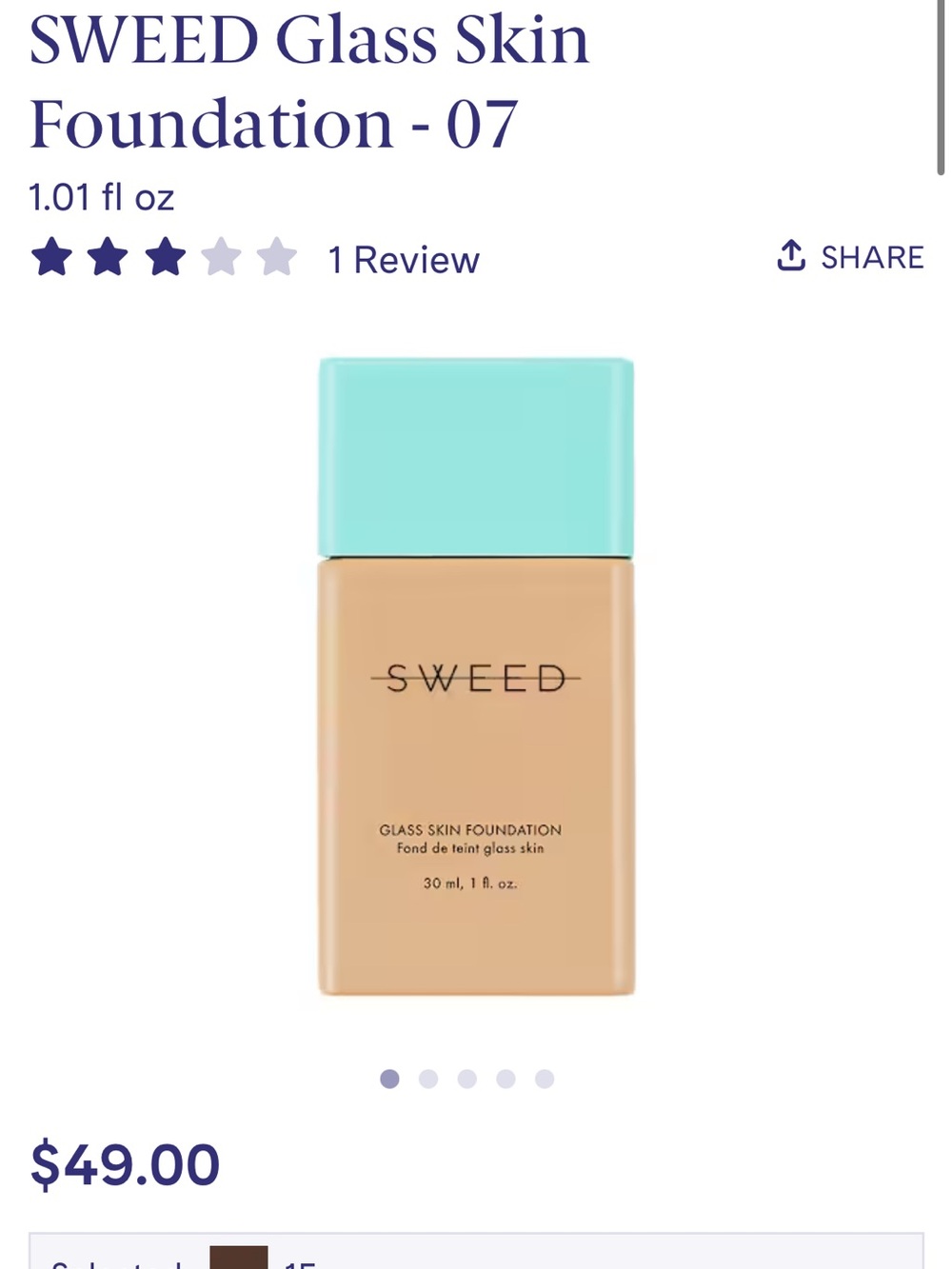 Glass Skin Foundation - 07 (Beige)